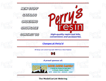 Tablet Screenshot of perrysresin.com